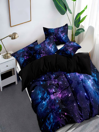 Space-Inspired Galaxy Duvet Cover Set for a Modern Bedroom