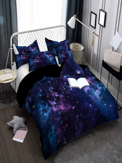 Space-Inspired Galaxy Duvet Cover Set for a Modern Bedroom