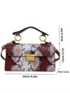 Versatile Luxury: Sleek Snake Print Crossbody Bag for Stylish Women