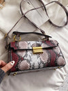 Versatile Luxury: Sleek Snake Print Crossbody Bag for Stylish Women