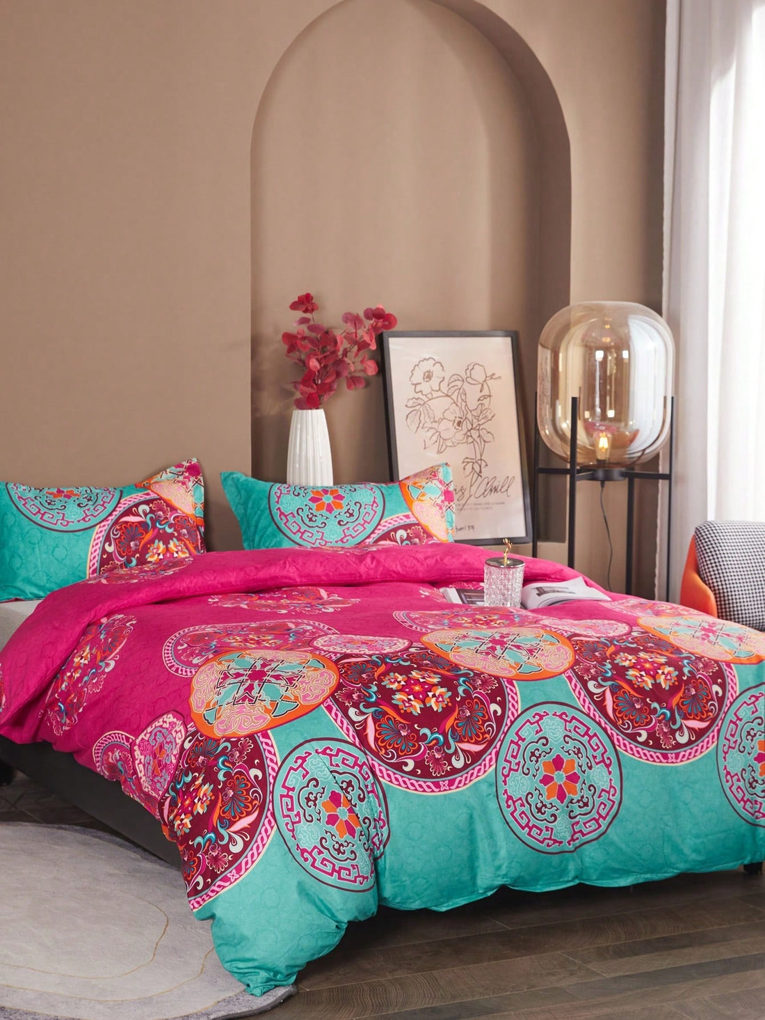 Add a touch of holiday cheer to your bedroom with our Festive Holiday Cheer duvet cover set. Made of high-quality polyester, this 3-piece set features a festive Christmas print that will make your bed the center of attention. Transform your room into a winter wonderland with this cozy and stylish duvet cover set.