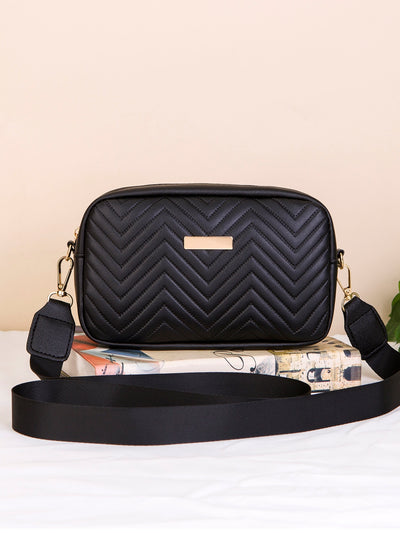 Vibrant Woven Mini Crossbody Bag: Stylish Quilted V-Shape Sling for Everyday Essentials