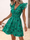 Charming Floral Print Butterfly Sleeve Dress - Perfect for Any Occasion!