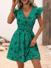 Charming Floral Print Butterfly Sleeve Dress - Perfect for Any Occasion!