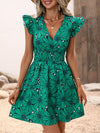 Charming Floral Print Butterfly Sleeve Dress - Perfect for Any Occasion!