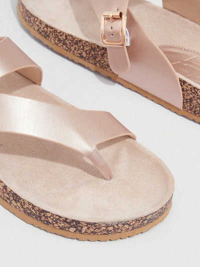 Elegantly Comfortable Champagne Sandals: The Perfect Summer Vacation Shoes