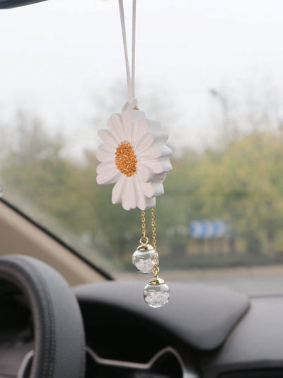 Floral Beauty for Your Car: Flower Design Hanging Ornament