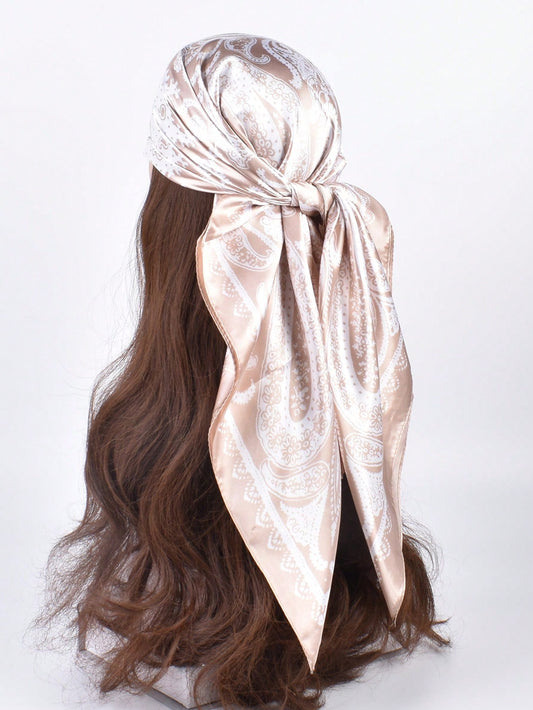 Stylish Cashew Pattern Printed Scarf Bandana: Perfect for Travel and Evening Parties