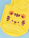 Adorable Cartoon Tiger Print Tank Top for Dogs and Cats - Perfect Summer Style