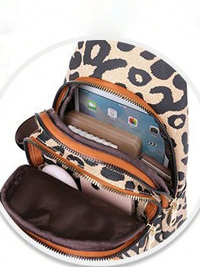 Leopard Print Fashion Chest Bag: Stylish & Practical Crossbody Sling