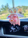 Add some charm to your car with our Adorable Pig Decor Car Hanging Ornament. Made with high-quality materials, this cute pig adds a touch of fun to your drive. Show off your personality and make your car stand out. Makes a great gift for any pig lover!