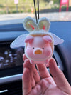 Adorable Pig Decor Car Hanging Ornament: Bring Some Fun to Your Drive