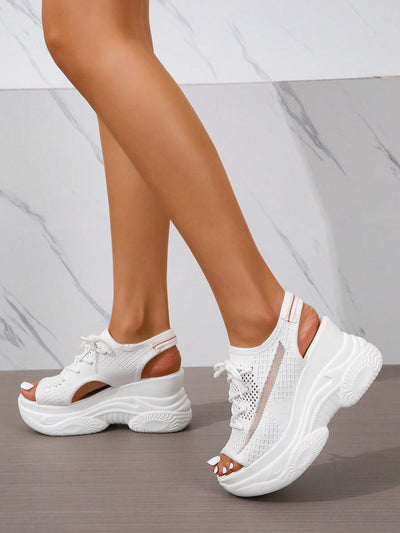 Step Up Your Style with Women's Thick-Soled Platform Sport Sandals