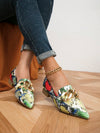 Elevate your style with our Bold and Beautiful Colorblock Snakeskin Loafers for women. Made with premium materials, these trendy shoes feature a chic colorblock design and stylish chain decor. Step out in confidence and make a statement with these must-have loafers.