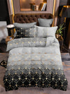 Modern Geometric 3-Piece Duvet Cover Set – Stylish Bedding for a Contemporary Home