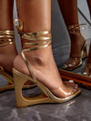 Rose Gold Strappy Wedge Sandals: Elevate Your Summer Vacation Style