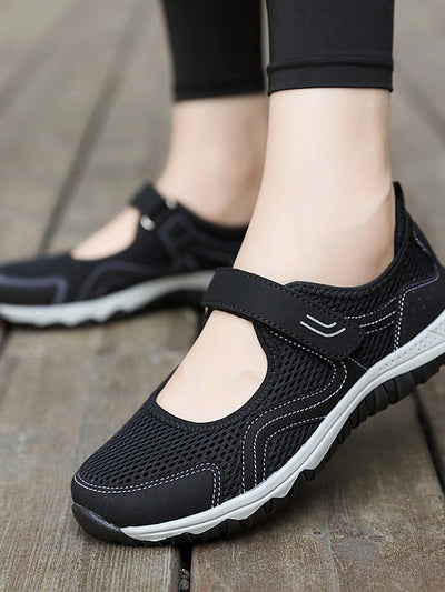 Summer Magic Tape Mesh Sports Shoes: Comfortable and Breathable for Casual Walking