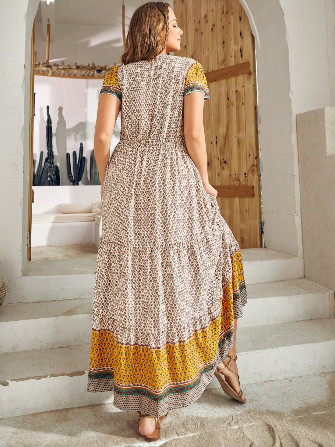 Elevate your style with our Guipure Lace Insert Tunic Dress. Made from high-quality fabrics, this dress offers both comfort and versatility with its tunic design. The intricate lace insert adds an elegant touch, making it perfect for any occasion. A must-have for a sophisticated and timeless look.