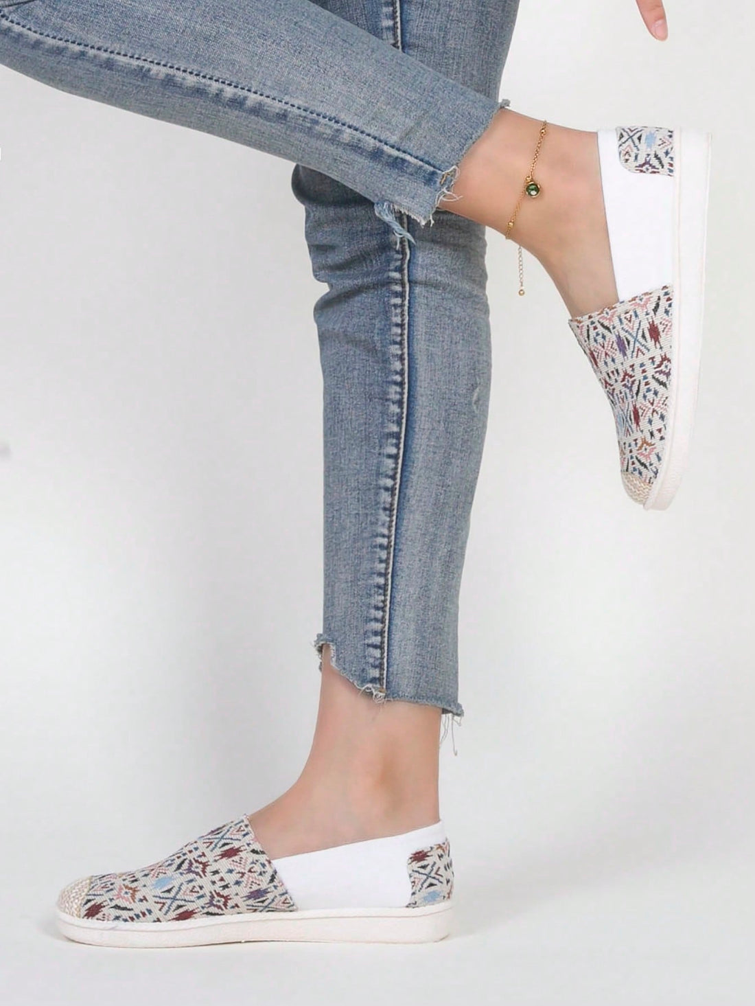 Elevate your walking style with our Geometric Groove Slip-Ons! Designed for ultimate comfort, these stylish shoes will add a modern touch to your outfit. Featuring a unique geometric pattern and slip-on design, they are perfect for any casual occasion. Walk with confidence and style in our Geometric Groove Slip-Ons.