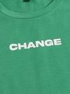 Men's "Change" Letter Graphic Tshirt: Elevate Your Street Style