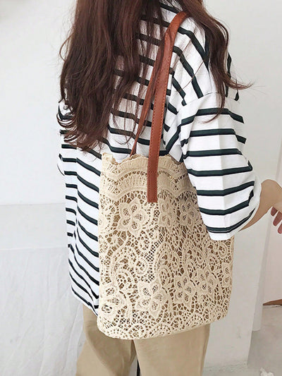 Chic Lace Flower Shoulder Bag: The Ultimate Trendy Travel Companion