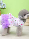 Plum Blossom Cake Skirt: Pet Embroidered Wedding Dress - New Spring/Summer Fashion