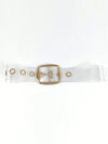 Chic Transparent PVC Wide Belt for Versatile Styling | Perfect for Suits, Dresses & Everyday Wear