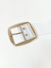 Chic Transparent PVC Wide Belt for Versatile Styling | Perfect for Suits, Dresses & Everyday Wear