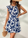 Charming Floral Ruffle Trim Dress for Effortless Elegance