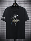 Men's Casual Graphic Crew Neck Short Sleeve TShirt for Summer