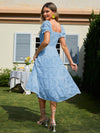 Lovely Lace: Sweetheart Neckline Dress with Front Tie