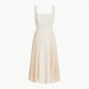 Elegant Pleated Corset Midi Dress: A Premium Statement Piece