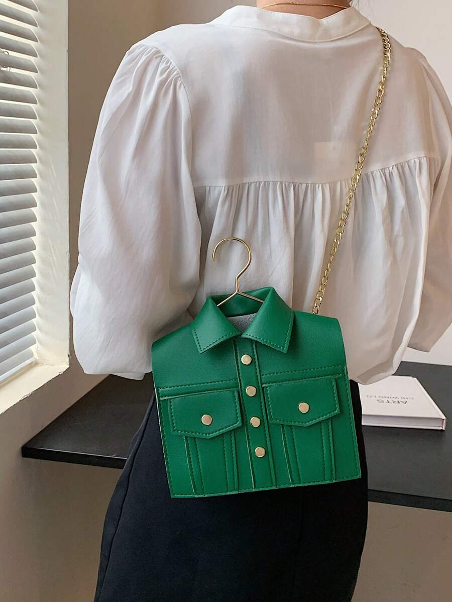 Add a dash of edge to your outfit with this trendy rivet chain crossbody bag. Its mini flap design keeps things compact yet stylish, perfect for carrying your essentials hands-free. The bold rivet details and chain strap give it a playful punk vibe, making it the ultimate accessory to brighten any look. Wear it day or night and turn heads wherever you go!