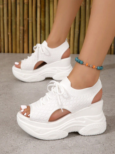 Step Up Your Style with Women's Thick-Soled Platform Sport Sandals