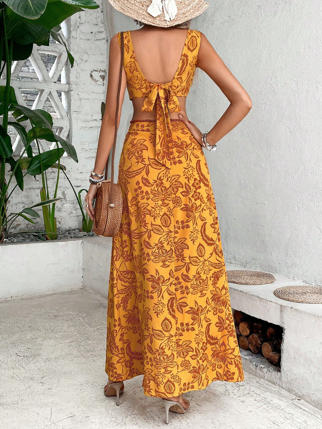 Experience the ultimate bohemian elegance with our Chic Floral Cut-Out Dress. Adorned with intricate floral cut-outs, this dress exudes a sense of grace and style. With its flowy silhouette and delicate details, it's perfect for any occasion. Embrace your inner free spirit and make a statement with this dress.