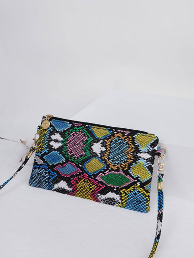 Chic Snakeskin Grain Cross-Body Bag: The Perfect Gift for Her