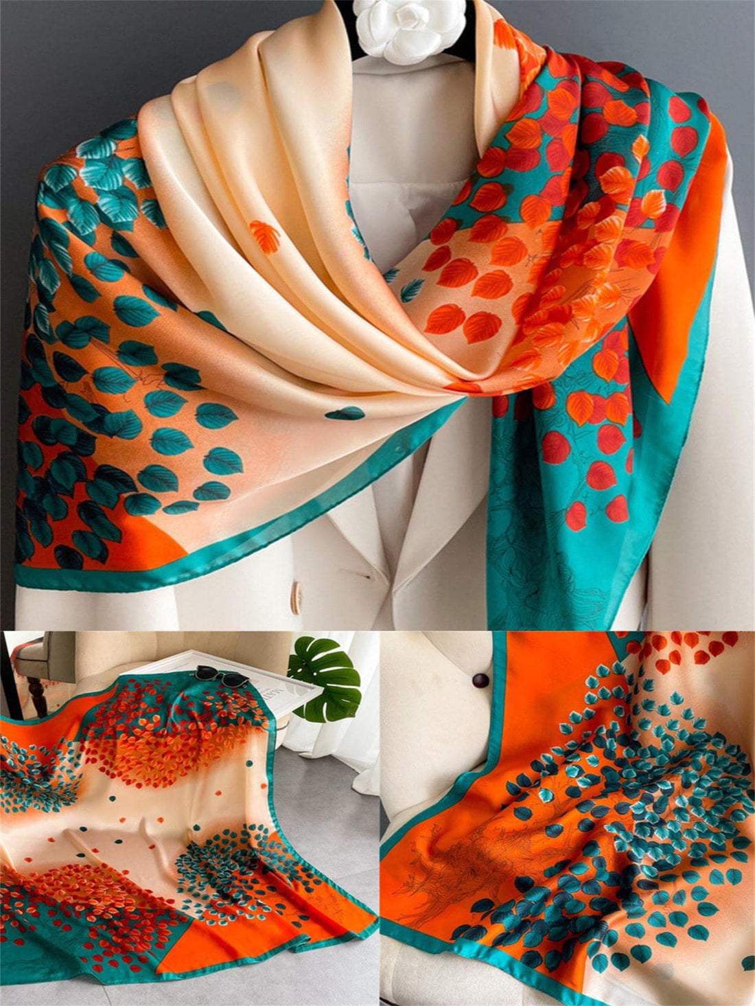 Create a stylish statement with our Chic Tree-Patterned Bandana. Elevate your everyday style and stand out from the crowd with this trendy accessory. Made with high-quality materials, it adds a touch of sophistication to any outfit. Perfect for both casual and formal occasions, this bandana will become a staple in your wardrobe.