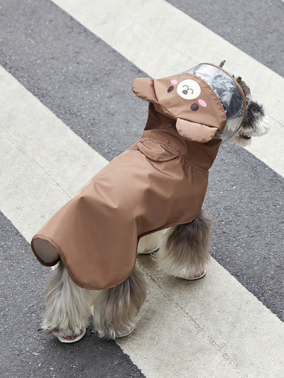 Adorable Chicken Design Hooded Pet Raincoat for Dogs and Cats