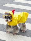 Protect your furry friend from the rain with our Adorable Chicken Design Hooded Pet Raincoat. Made for both dogs and cats, this raincoat features a fun chicken design and a hood to keep your pet dry and comfortable. With this raincoat, you can enjoy walks in any weather without worry.