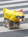 Adorable Chicken Design Hooded Pet Raincoat for Dogs and Cats