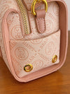Elegant Women's Top Handle Shoulder Bag & Wallet Combo