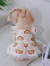 Sweetheart Style: Heart Print Ruffle Trim Pet Dress for Your Pup this Summer