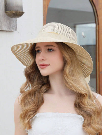 Chic and Stylish Solid Wide Brim Hat for Fashionable Sun Protection