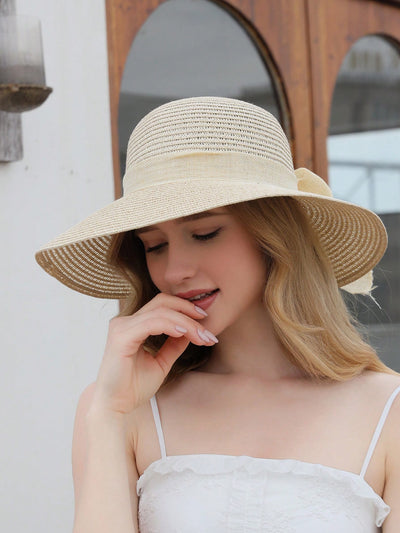 Chic and Stylish Solid Wide Brim Hat for Fashionable Sun Protection