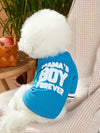 Summer Slogan Graphic Pet Tee: Stylish Style for Your Fur Baby!