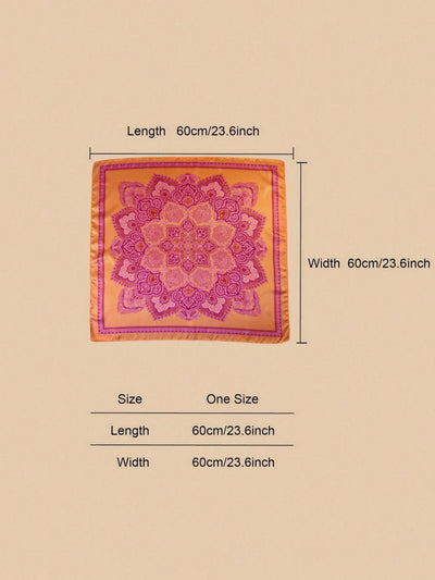 Elegant Floral Paisley Print Bandana: Embrace Your Style