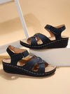 2024 New Embroidered Women's Wedge Heel Sandals