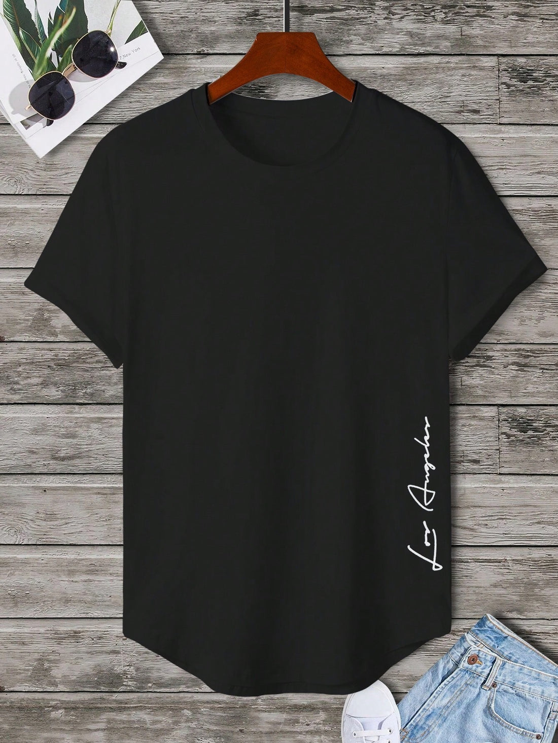 Stay trendy and stylish with our Graphic Tee for Men! Featuring a cool letter graphic and made from high-quality materials, this tee is perfect for any casual occasion. Add a touch of quirkiness to your wardrobe with this must-have piece. (Who said casual wear can't be fun?!)