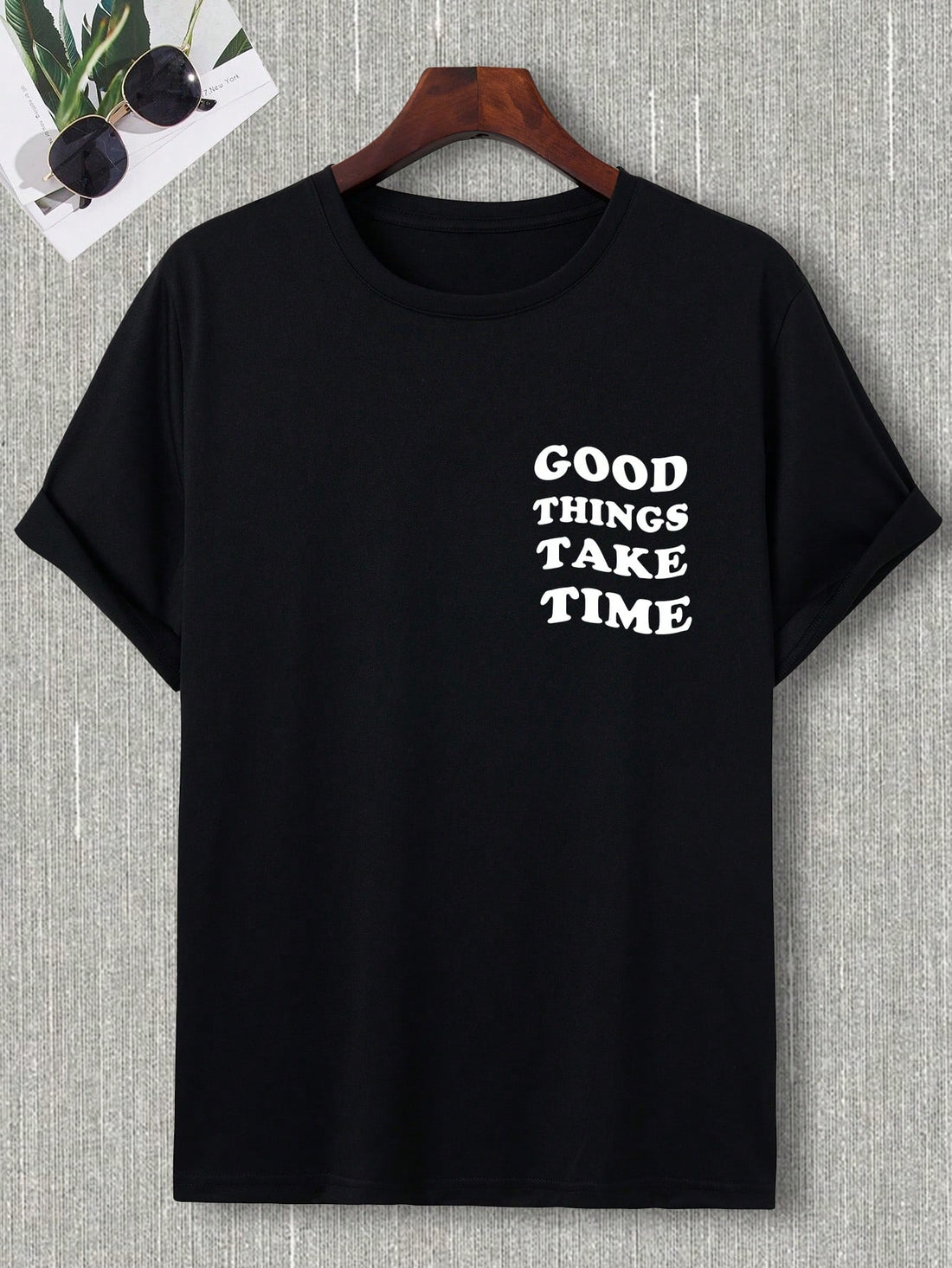 Express yourself with our Casual Slogan T-Shirts for Men! Make a statement in style with our fun and quirky designs. Be the center of attention and show off your playful side. No need for words, let your t-shirt do the talking!