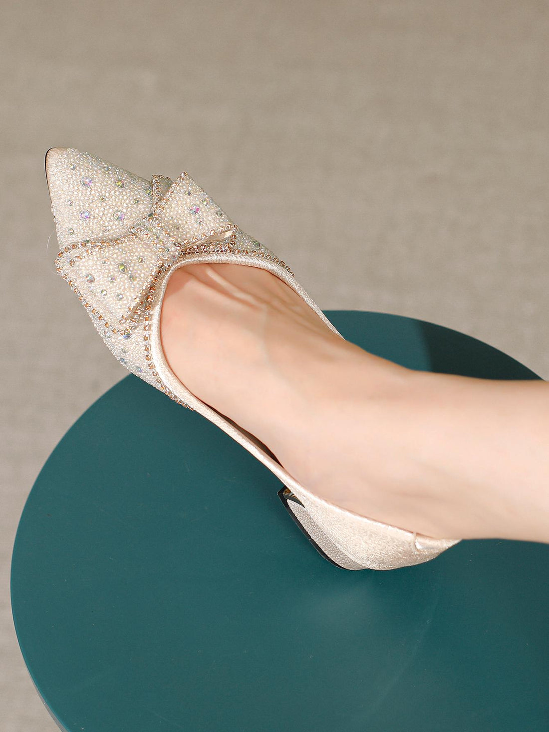 Step out in style with these Elegant Butterfly High Heel Slip-On Shoes, sparkling with rhinestones for a touch of glamour. Perfect for outdoor parties, their playful design adds charm and confidence to every step. Slip them on effortlessly and let your feet do the talking!